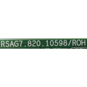 T-CON PARA TV TOSHIBA / NUMERO DE PARTE 296182 / RSAG7.820.10598/ROH / TG219M70DK / 296182 / DISPLAY HV750QUB-E7D / MODELO 75M550KU